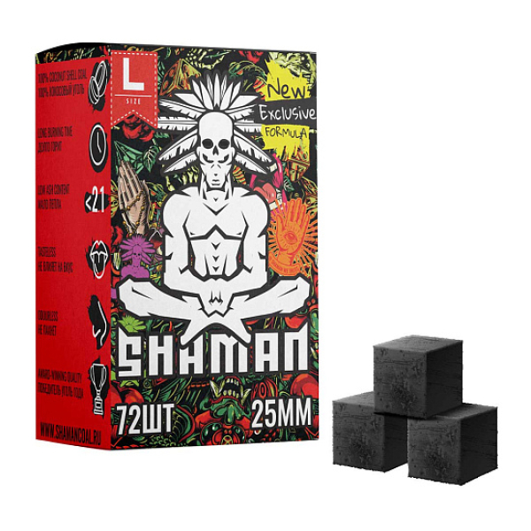 Кокосовый уголь Shaman 25мм в Донецке