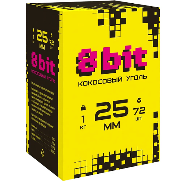Кокосовый уголь Cocoloco 8bit 25мм в Донецке