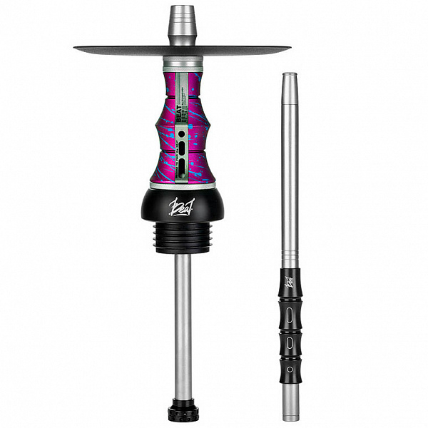 Кальян Alpha Hookah Beat Splash Sleepy прозрачная колба (Розовый,Синий, 40 см) в Донецке