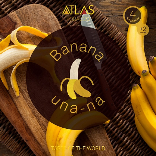 Табак Atlas Banana Una Na 100гр в Донецке