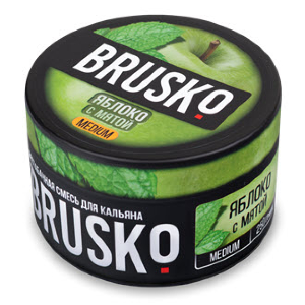 Смесь BRUSKO ЯБЛОКО С МЯТОЙ (MEDIUM) 250 гр в Донецке