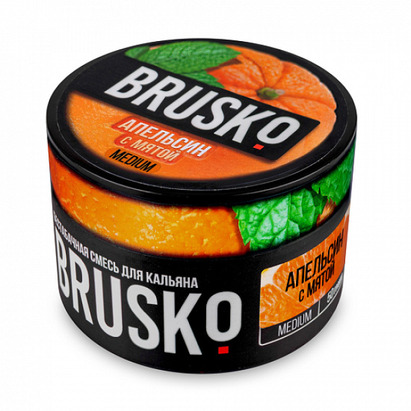 Смесь Brusko Medium Апельсин мята 50 грамм в Донецке