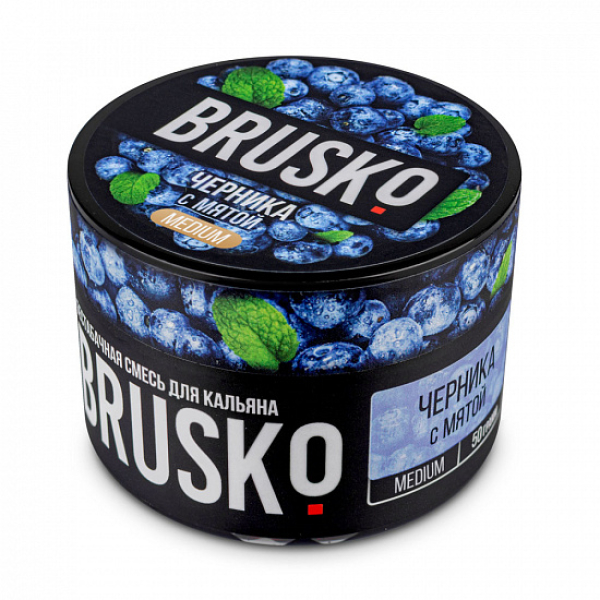 Смесь Brusko Medium Черника с мятой 50 грамм в Донецке