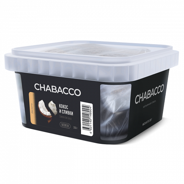 Смесь Chabacco Medium Creme De Coco (Кокос И Сливки) 200 гр в Донецке