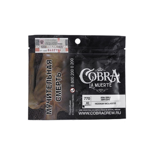 Табак Cobra La Muerte Irn Bru 40 гр в Донецке