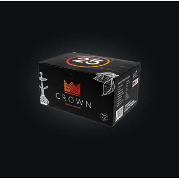 Уголь Crown 25 мм для кальяна (72 шт.) в Донецке