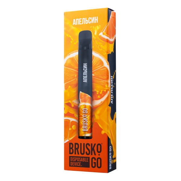 Одноразовая электронная сигарета Brusko Go Апельсин 800 затяжек в Донецке