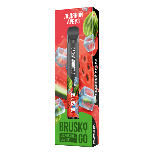 Одноразовая электронная сигарета Brusko Go Ледяной Арбуз 800 затяжек в Донецке