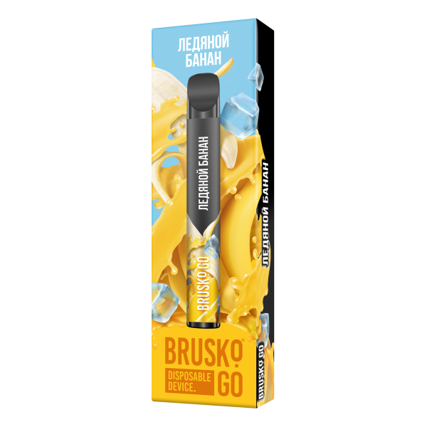 Одноразовая электронная сигарета Brusko Go Ледяной Банан 800 затяжек в Донецке