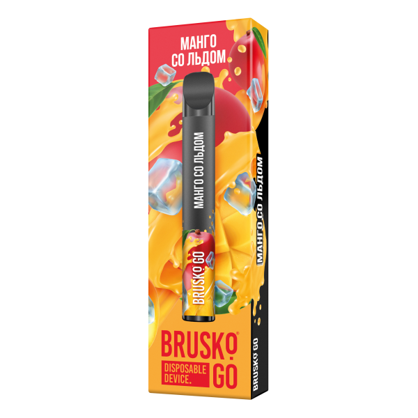 Одноразовая электронная сигарета Brusko Go Манго Со Льдом 800 затяжек в Донецке