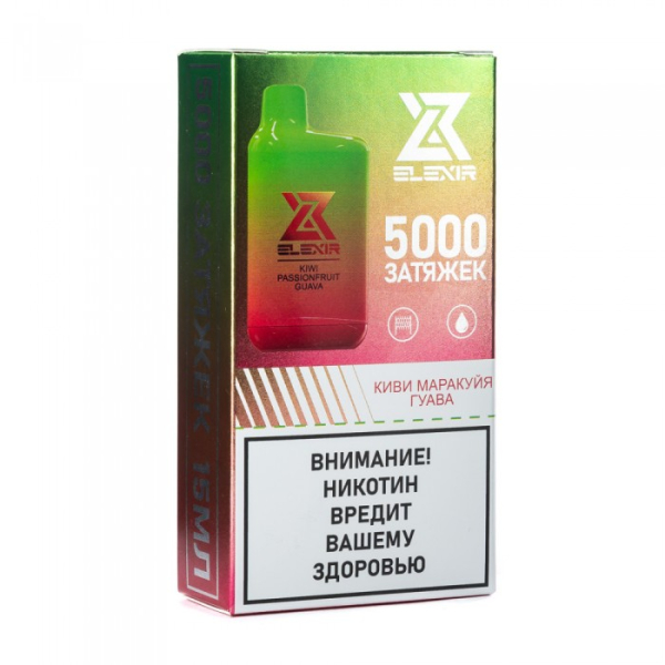 Elexir (Kiwi Passionfruit Guava (Киви маракуйя гуава)), 5000 тяг в Донецке