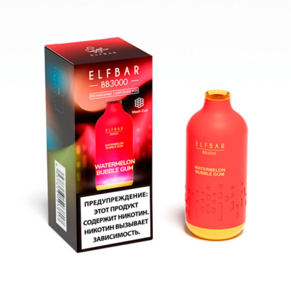 Elfbar BB3000 Арбузная жвачка, 3000 тяг в Донецке
