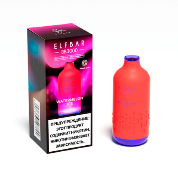Elfbar BB3000 Арбузный лед, 3000 тяг в Донецке
