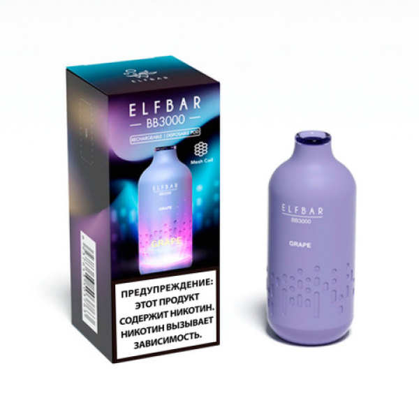 Elfbar BB3000 Виноград, 3000 тяг в Донецке