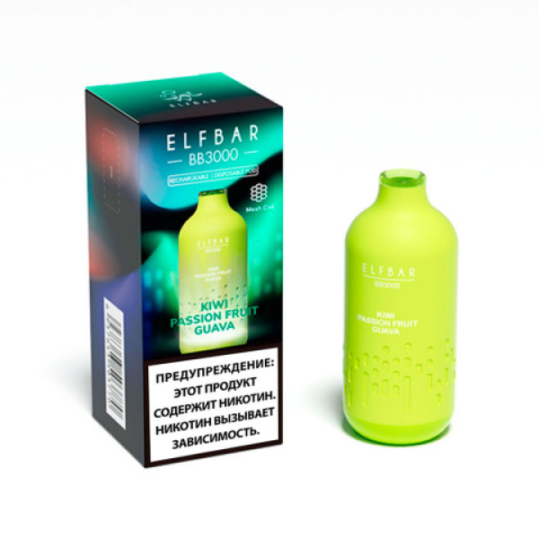 Elfbar BB3000 Киви маракуйя гуава, 3000 тяг в Донецке