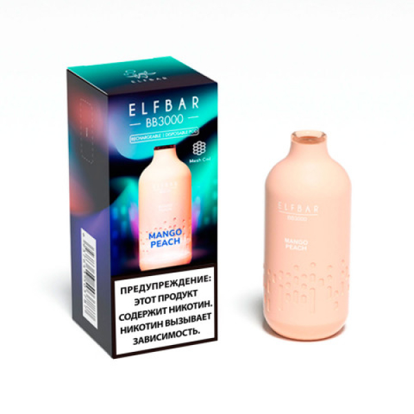 Elfbar BB3000 Манго персик, 3000 тяг в Донецке