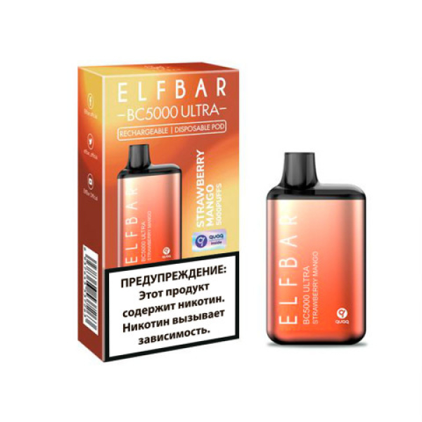 Elfbar BC5000 (Клубника манго), 5000 тяг в Донецке
