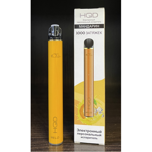 HQD melo tangerine (мандарин) 1000 затяжек в Донецке