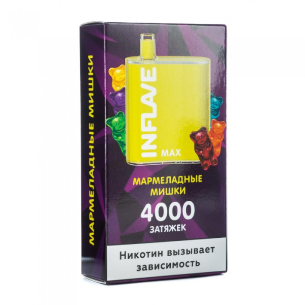 INFLAVE MAX Мармеладные мишки, 4000 тяг в Донецке