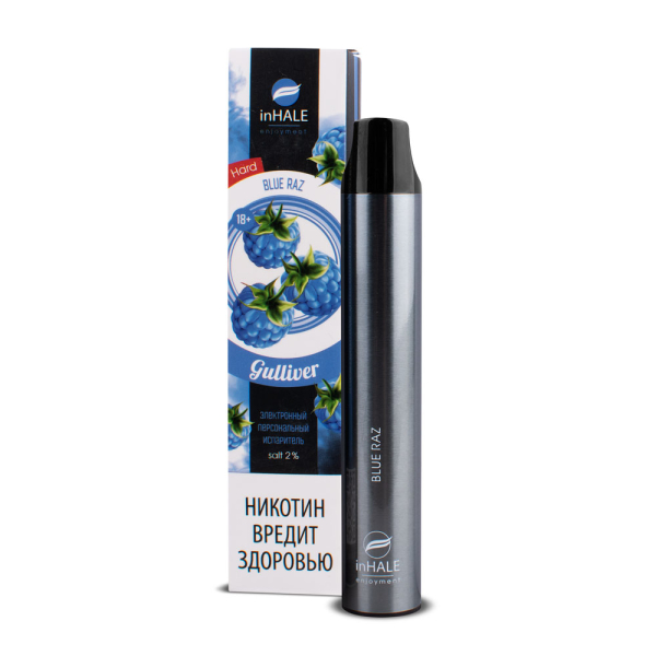 inHale Guliver Hard Blue Razz (Ежевика) 1500 затяжек в Донецке