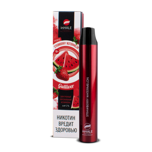 inHale Guliver Hard Strawberry Watermelon (Клубника Арбуз) 1500 затяжек в Донецке