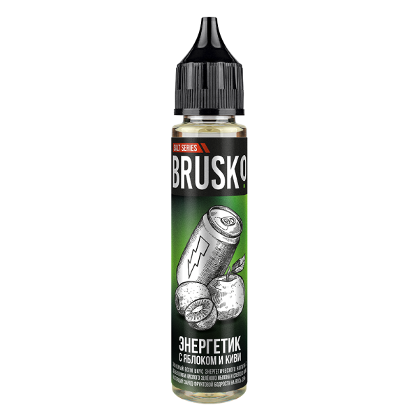 Жидкость Brusko Salt Энергетик С Яблоком И Киви 30 мл в Донецке