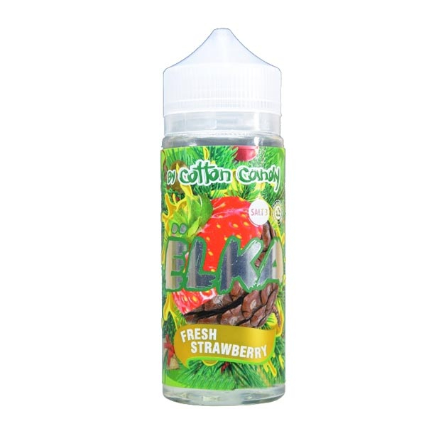 Жидкость Cotton Candy ЁLKA FRESH STRAWBERRY (Хвоя С Мятой И Клубникой) (120 мл, 0 мг/мл) в Донецке