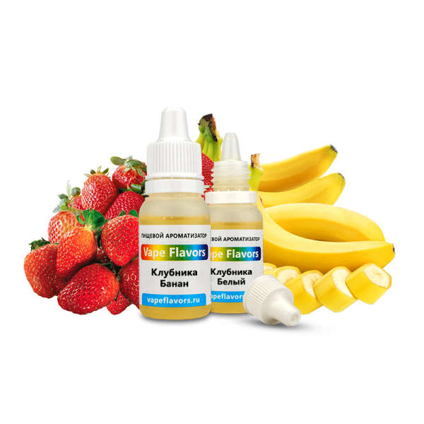 Ароматизатор Vape Flavors Клубника Банан 10мл в Донецке