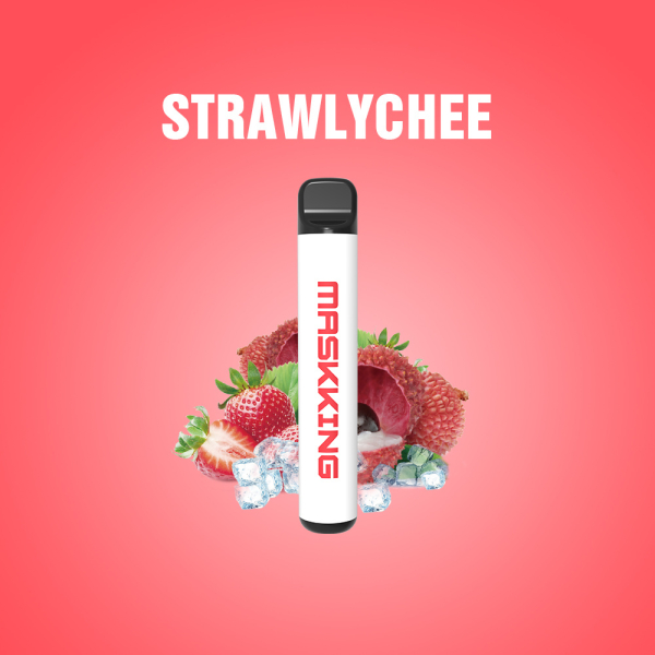 Одноразовая электронная сигарета Maskking High Pro Strawlychee (Клубника Личи) 1000 затяжек в Донецке
