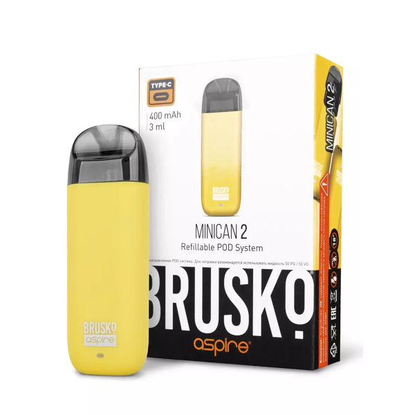 Brusko MINICAN 2 (400 мАч, Желтый) в Донецке