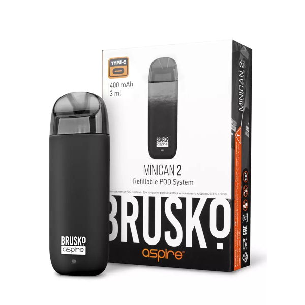 Brusko MINICAN 2 (400 мАч, Черный) в Донецке
