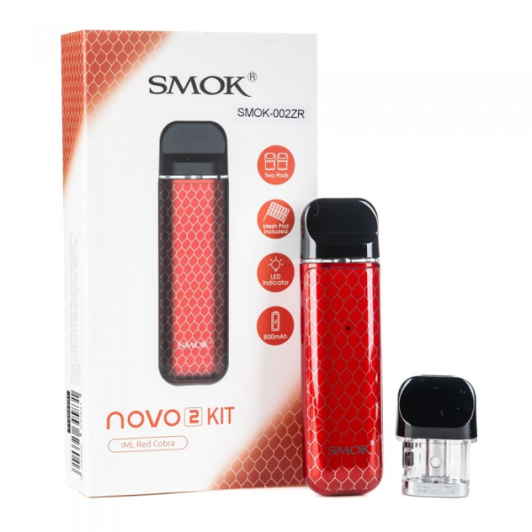 POD-система SMOK Novo 2 Pod 800 mAh Red Carbon в Донецке