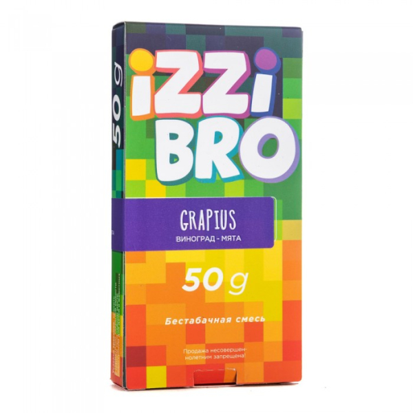 Смесь IZZIBRO GRAPIUS (Виноград Мята) 50 гр в Донецке