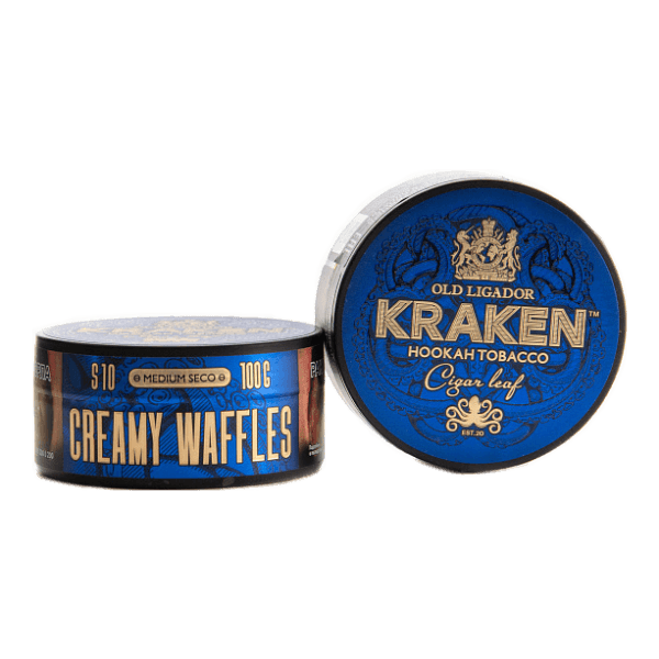Табак Kraken Medium Seco Creamy Waffles (Сливочные вафли) 100 гр в Донецке