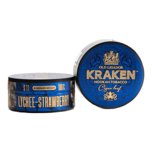 Табак Kraken Medium Seco Lychee strawberry (Личи и клубника) 100 гр в Донецке
