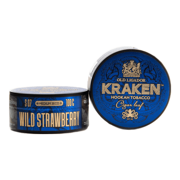 Табак Kraken Medium Seco wild strawberry (Земляника) 100 гр в Донецке