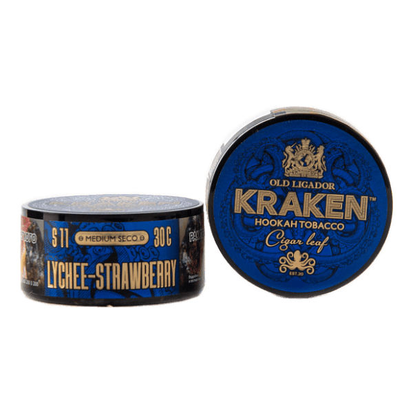 Табак Kraken Medium Seco Lychee strawberry (Личи и клубника) 30 гр в Донецке
