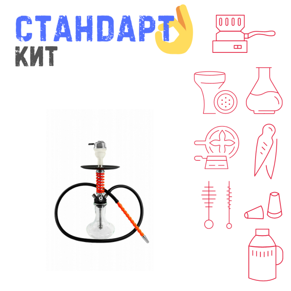 Набор с кальяном  Mamay Customs Micro Coilovers Red СТАНДАРТ в Донецке