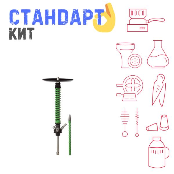 Набор с кальяном  Mamay Customs Coilovers v12 Зеленый/Черный СТАНДАРТ в Донецке