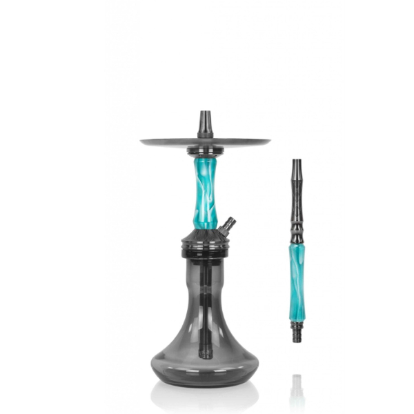 Кальян Ocean Hookah Kaif Small 2 (черный,бирюзовый, 53 см) в Донецке