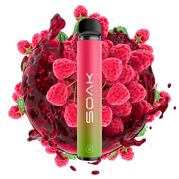 SOAK X Raspberry Soda (Малиновая газировка), 1500 тяг в Донецке