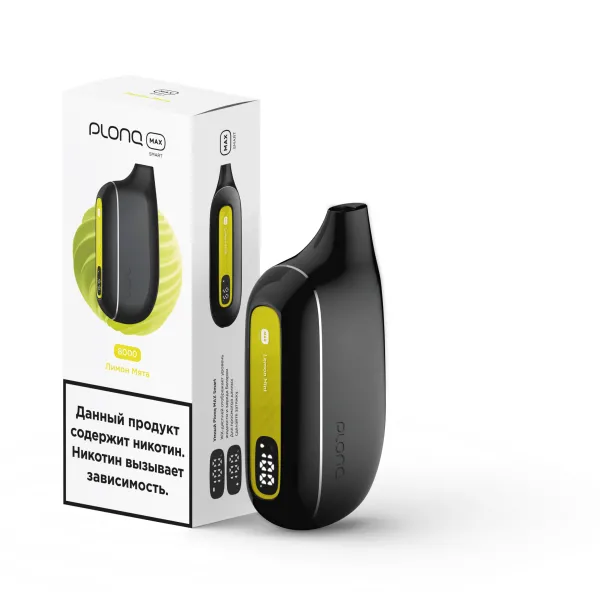 Plonq Max Smart Лимон Мята (8000 Затяжек) 20 Мг в Донецке