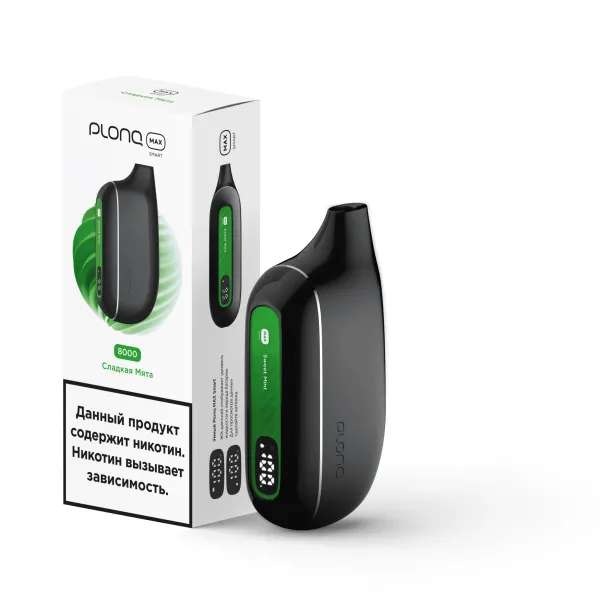 Plonq Max Smart Сладкая Мята (8000 Затяжек) 20 Мг в Донецке