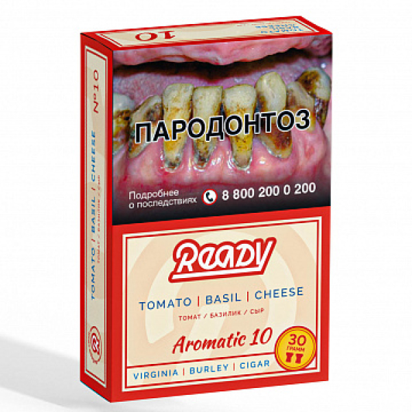 Табак READY №10 TOMATO BASIL CHEESE (Томат Базилик сыр) 30 гр в Донецке
