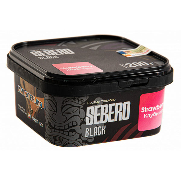 Табак SEBERO BLACK STRAWBERRY 200 гр в Донецке