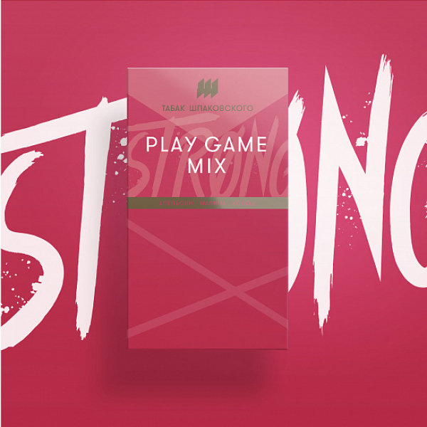 Табак Шпаковского Strong Play game mix (Апельсин Малина Холод) 40 гр в Донецке