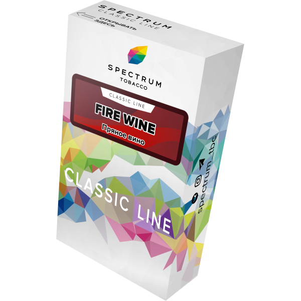Табак Spectrum Classic fire wine 40 грамм в Донецке