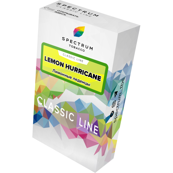 Табак Spectrum Classic lemon hurricane 40 грамм в Донецке