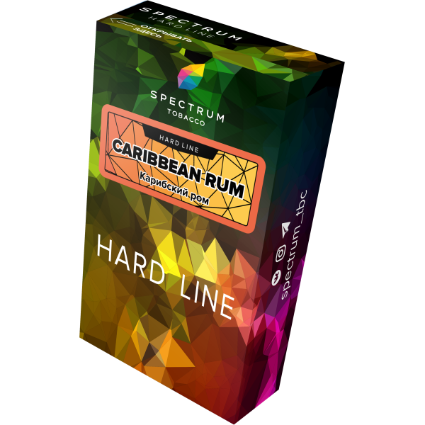 Табак Spectrum Hard caribbean rum 40 грамм в Донецке