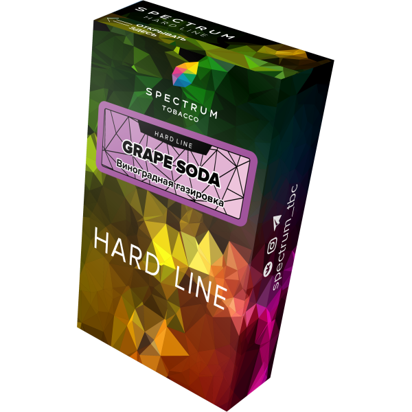 Табак Spectrum Hard grape soda 40 грамм в Донецке